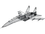 Sukhoi Su-27 Flanker B 3D Model