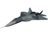 Sukhoi T-50 (2011) 3D Model preview