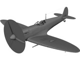 Supermarine Spitfire 3D Model preview