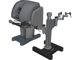 Surgery Robot And Monitor 3D Model preview