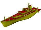 Survey Vessel T-AGS 60 Class 3D Model preview
