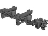 Suspension Front Truck 3D Model preview