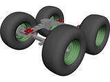 Suspension Rear 3D Model preview