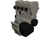 Suzuki GSX-R600 K1-3 Engine 3D Model preview