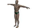 Swimmer Athlete 3D Model preview