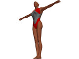 Swimmer Female 3D Model