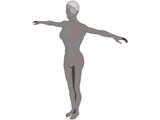 Swimmer Female 3D Model