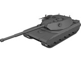 T-102 Russian Heavy Tank 3D Model preview