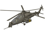 T-129 ATAK Helicopter 3D Model preview