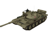 T-62A Russian Tank 3D Model preview