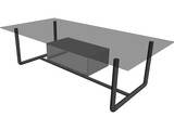 Table Coffee Modern Small 3D Model preview