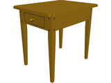 Table Colonial End 3D Model preview