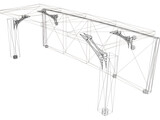 Table Control Centre Multiuse 3D Model