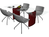 Table Set Dinner 3D Model preview