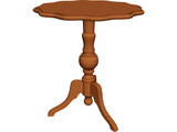 Table Tripod 3D Model preview