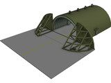Tabvee Aircraft Shelter 3D Model preview