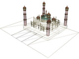 Taj Mahal 3D Model