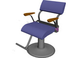 Takara Belmont Fresco Hair Styling Chair 3D Model preview