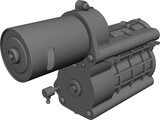 Tamiya Gear Box 3D Model preview