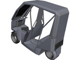 Tandem Car 3D Model preview