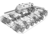 Tank KV-1 3D Model