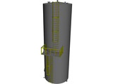 Tank, Vertical, UL 142, 29600 gallons 3D Model preview