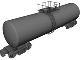 Tanker Rail Car 3D Model preview
