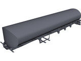 Tanker Semitrailer Frame 3D Model preview