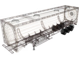 Tanker Trailer 3D Model