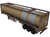 Tanker Trailer 3D Model