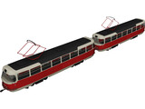 Tatra T30 Train Tramvay 3D Model preview
