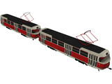 Tatra T30 Train Tramvay 3D Model