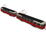 Tatra T30 Train Tramvay 3D Model