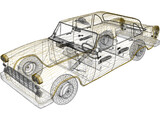 Taxi USA 3D Model