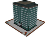 Tech Office Building 3D Model preview