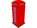 Telephone Booth 3D Model