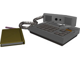Telephone Handset 3D Model preview