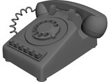 Telephone Rotary Office 3D Model preview