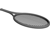 Tennis Racket 3D Model preview
