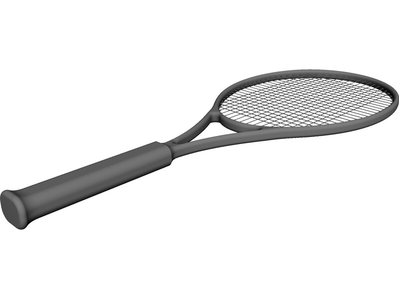 Tennis Racquet 3D Model