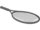 Tennis Racquet 3D Model