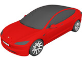 Tesla Model 3 (2024) 3D Model preview