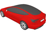 Tesla Model 3 (2024) 3D Model