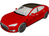 Tesla Model S 85 3D Model preview