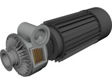 Tesla Motor 3D Model preview