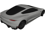 Tesla Roadster (2020) 3D Model preview