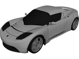 Tesla Roadster 3D Model preview