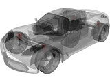Tesla Roadster 3D Model