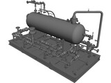 Test Separotor Skid 3D Model preview