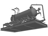 Test Separotor Skid 3D Model